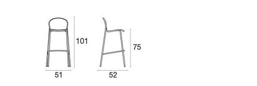 Стальной высокий садовый стул с подставкой для ног emu Ronda X ARCH-00113599 - Вид №6