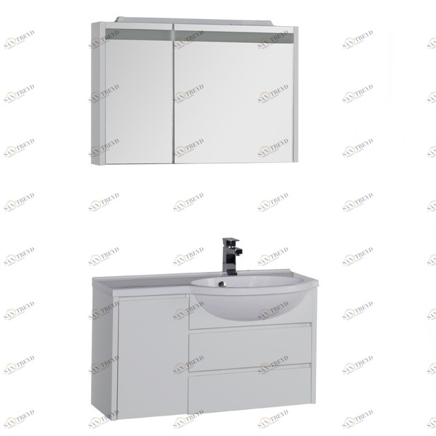 Комплект мебели Aquanet Лайн 90 R белый 00164956