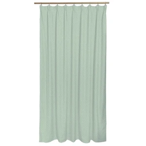 Штора на ленте Biere, 200x280 см, геометрия, цвет зелёный