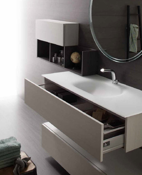 WI 04 WIND Комплект мебели для ванной комнаты 200 см ARDECO Ardeco S. R. L 42733 - Вид №1