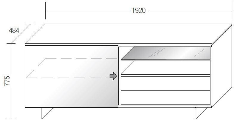 Dall'Agnese Комод с раздвижными дверцами с ящиками sun-id-1516199 - Вид №1