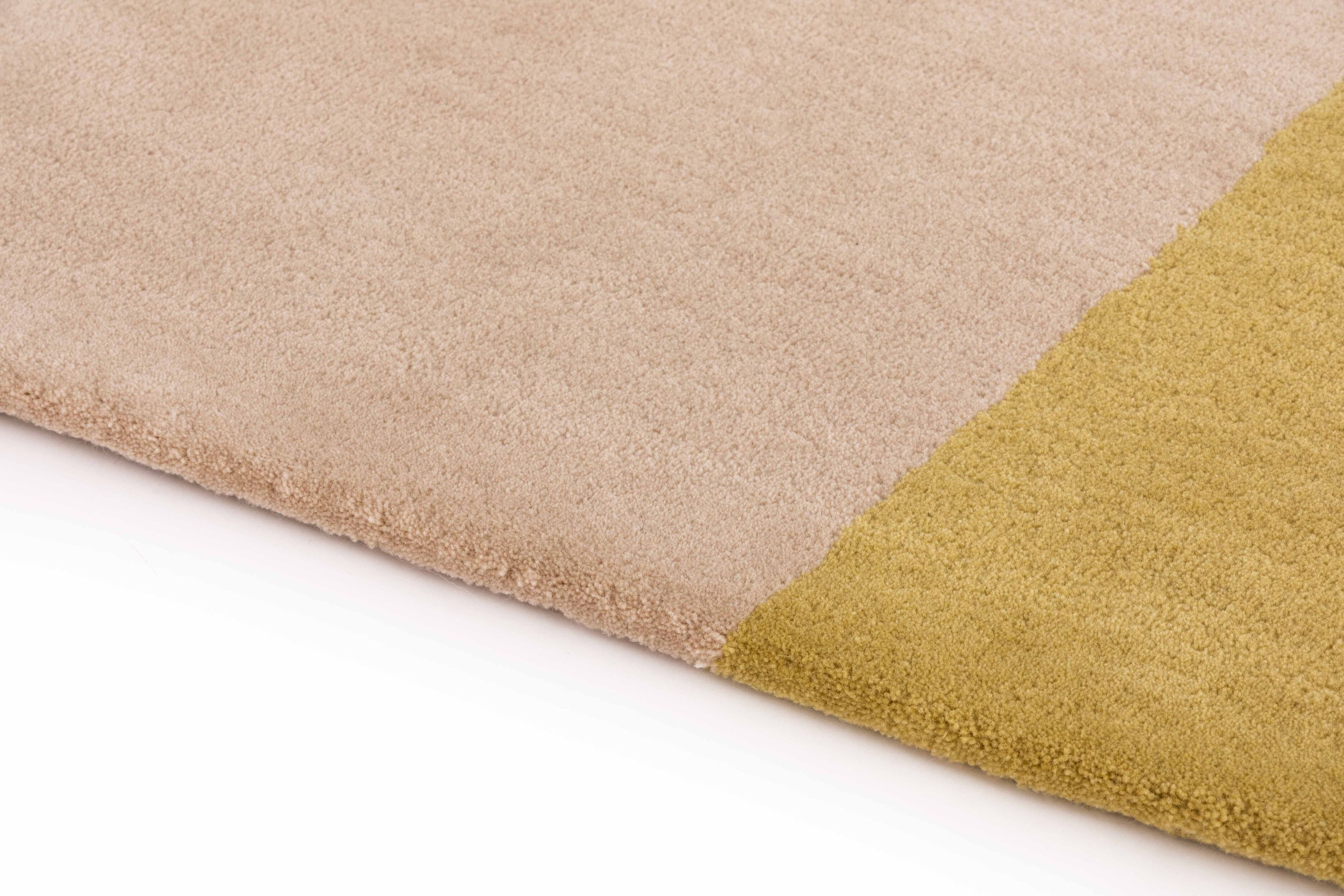 Шерстяной ковер с геометрическим рисунком GAN LOKO COLOUR ARCH-00085522 - Вид №1