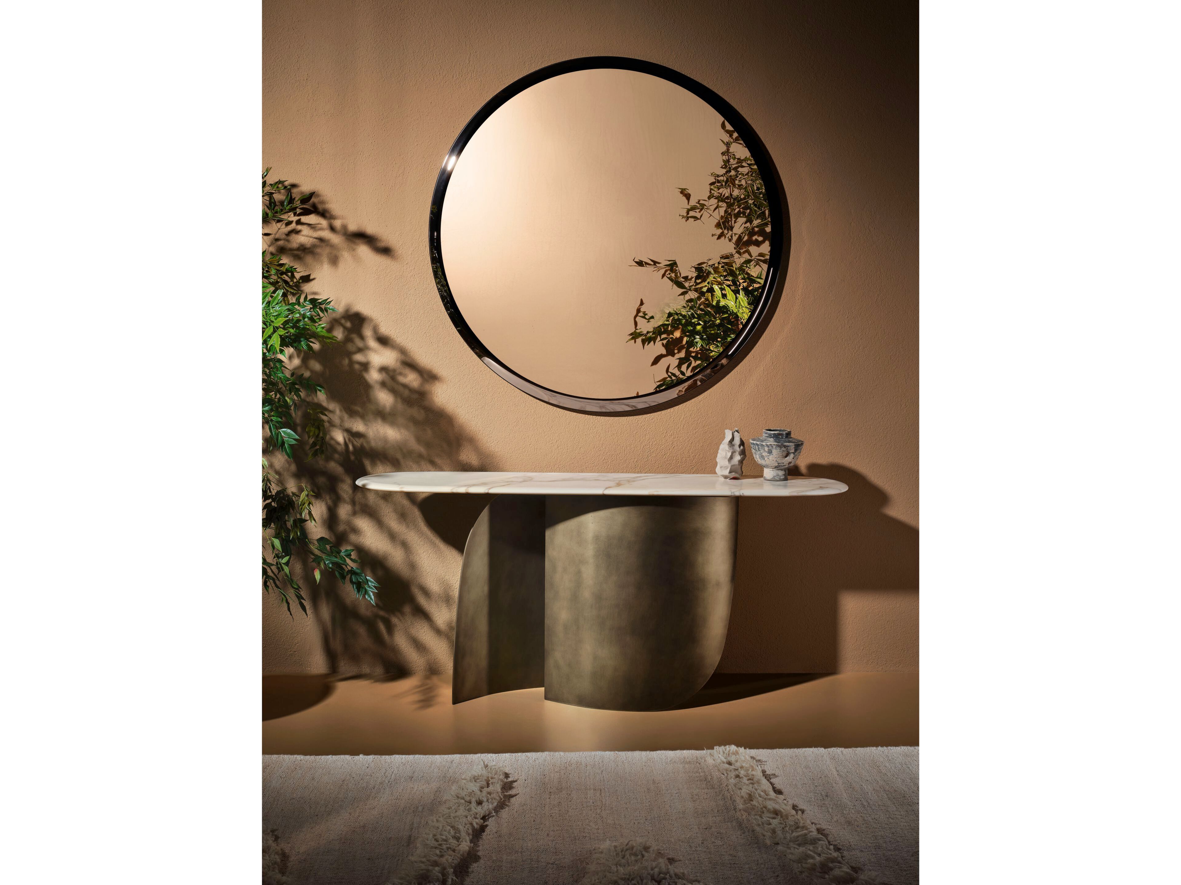 Круглое зеркало из настенного стекла Naturedesign Home ARCH-00116419 - Вид №3