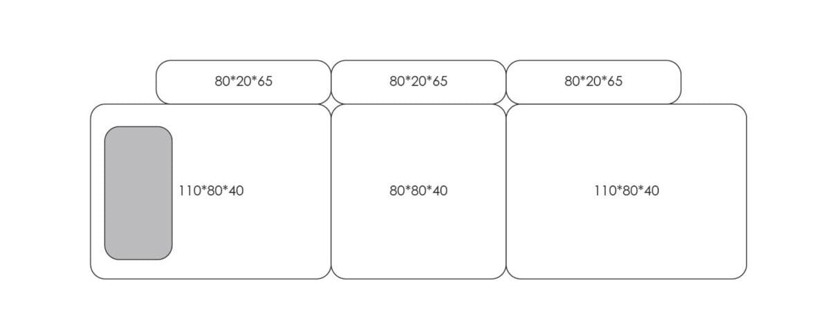 Ткань диван HANNABI MODEL NO.18 ARCH-00100972 - Вид №2