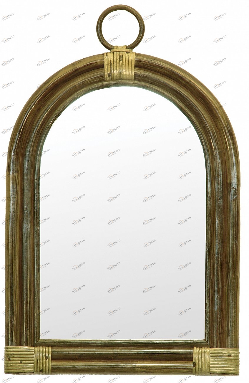 Зеркало настенное зеленое "Олива" VINOTTI ДИЗАЙНЕРСКИЕ 00-3885472 Зеленый 