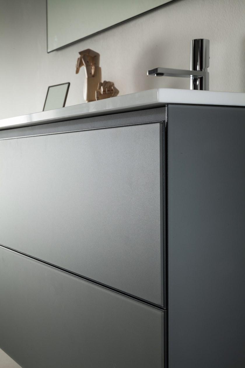 ARTELINEA Тумба под умывальник из эмалированного хрусталя с дверцей и ящиками  Al 583  - Вид №1