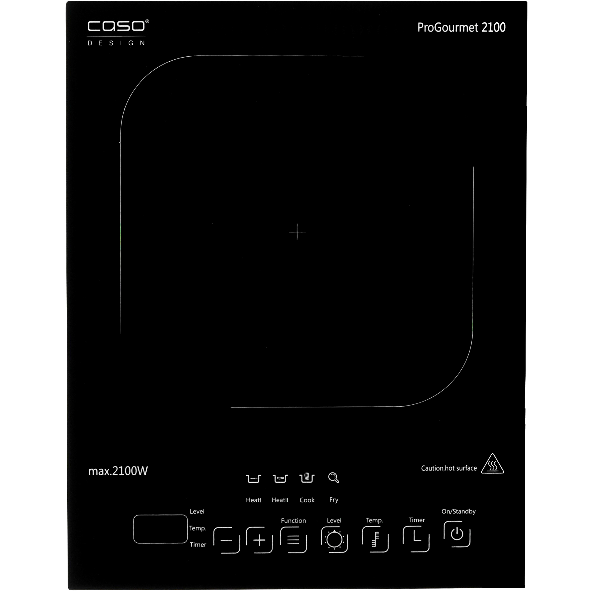 8117087 Плита компактная электрическая CASO Pro Gourmet 2100 черный STDN-0044872