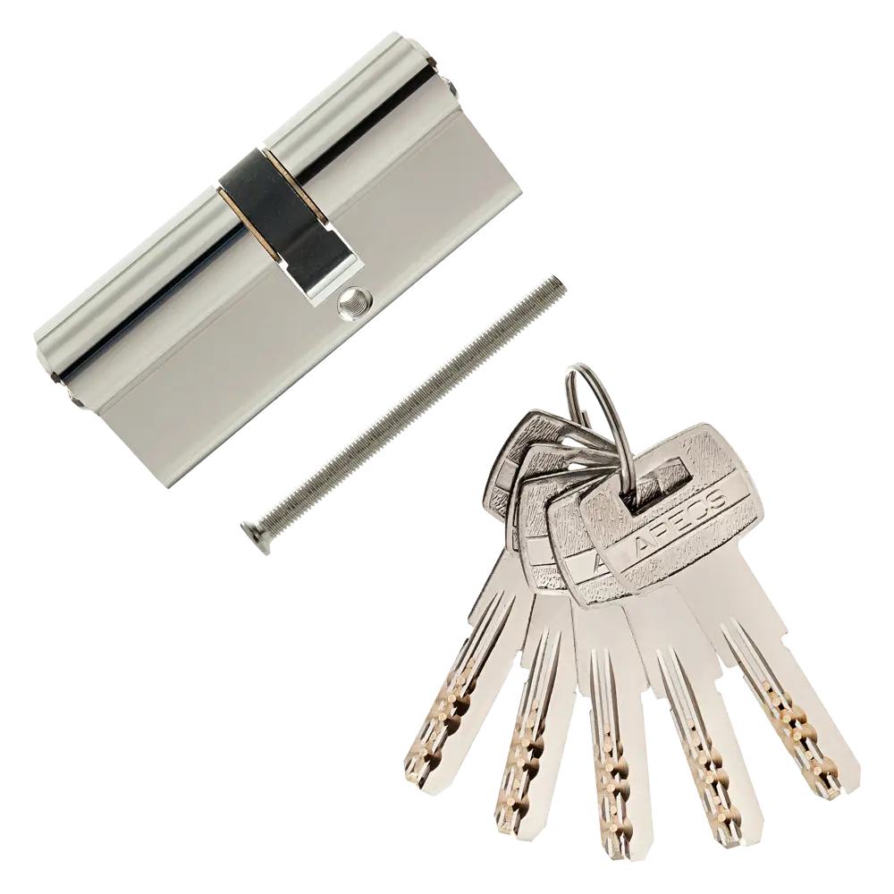 Цилиндр Apecs SM-70(30/40)-NI, 30x40 мм, ключ/ключ, цвет никель STLM-2050001 - Вид №1