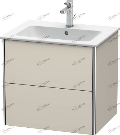 XS417109191 Тумбочка подвесная XSquare #XS4171 610 x 478 мм Серо-коричневый декор Duravit