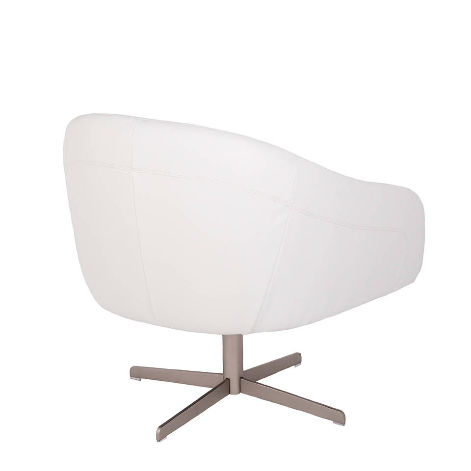 033056 Кресло белое искусственная кожа Angel Cerda A729  - Вид №5