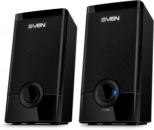 SV-015176 Колонки пластиковые 318, чёрный, акустическая система 2.0 (usb, мощность 2x2.5 вт(rms)), черный Sven