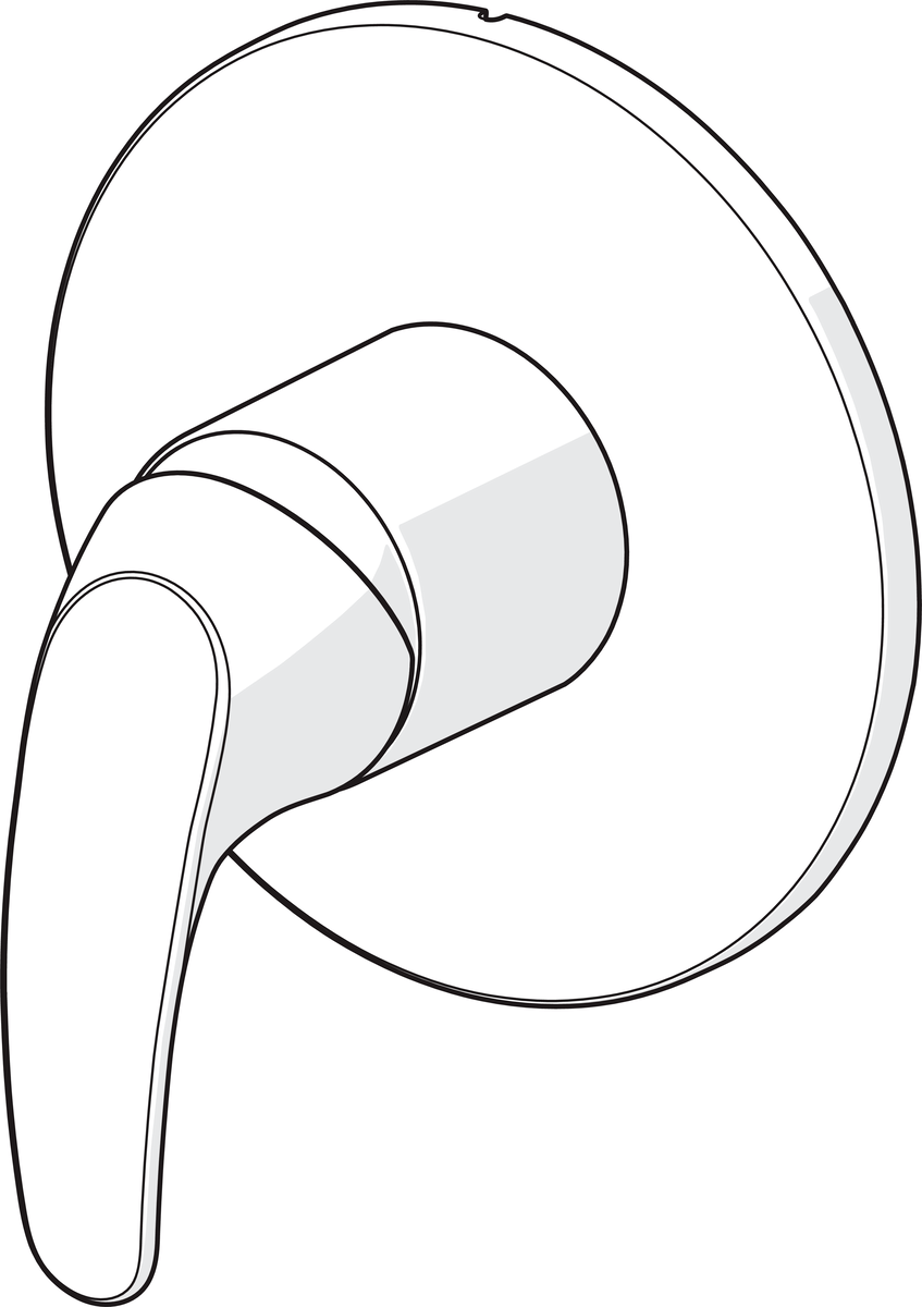 Oras 1485 Панель смесителя для душа 1485 Polara Хром  - Вид №2