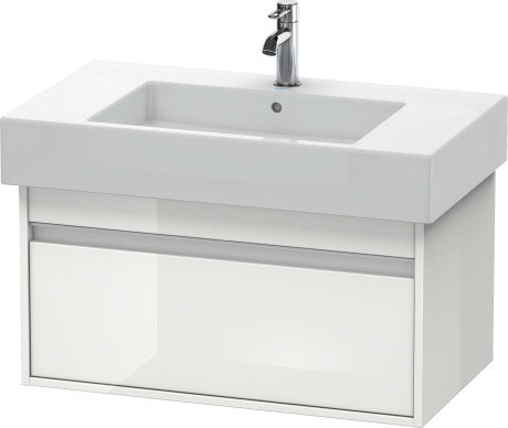 KT669000707 Ketho Тумбочка подвесная Бетонно-серый матовый декор Duravit - Вид №1