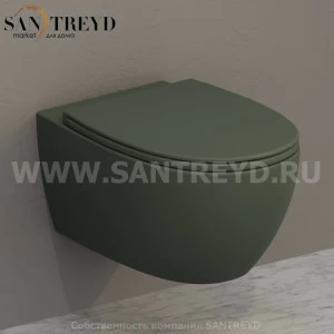MDS03FE Подвесной унитаз настенный Зеленый Ceramica Globo 4ALL Италия