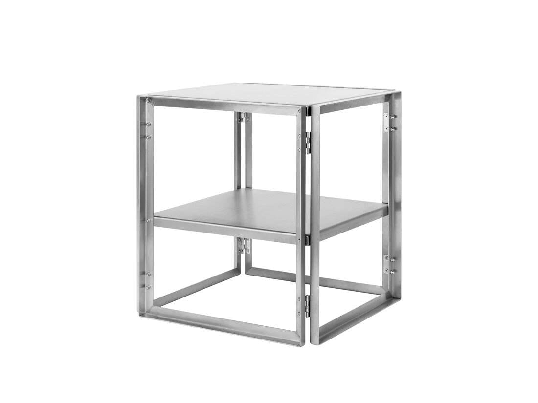 Квадратный журнальный столик из нержавеющей стали Kristina Dam Studio FOLDABLE SIDE TABLE ARCH-00052551
