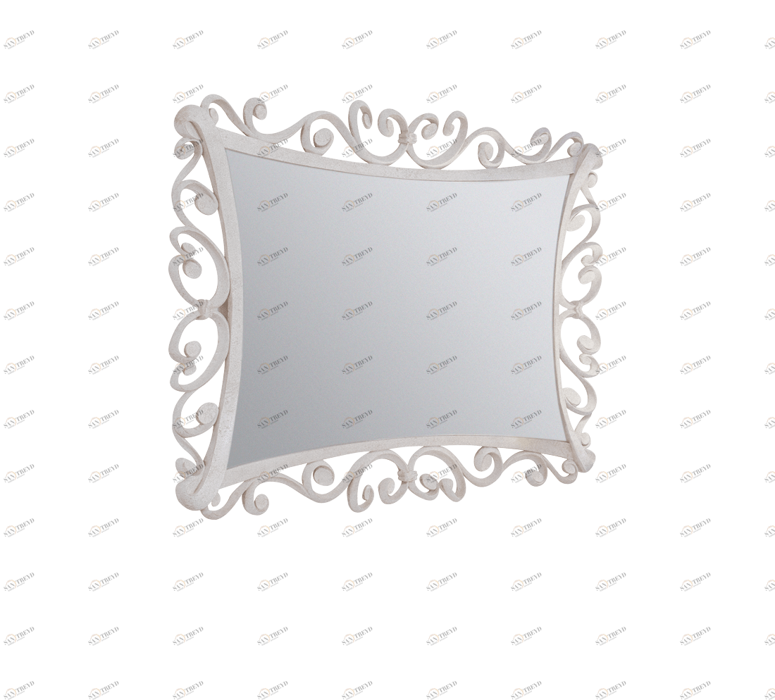 Gentry Home Адель Mirror hand carved wood frame Пыльно-белый GH103014 