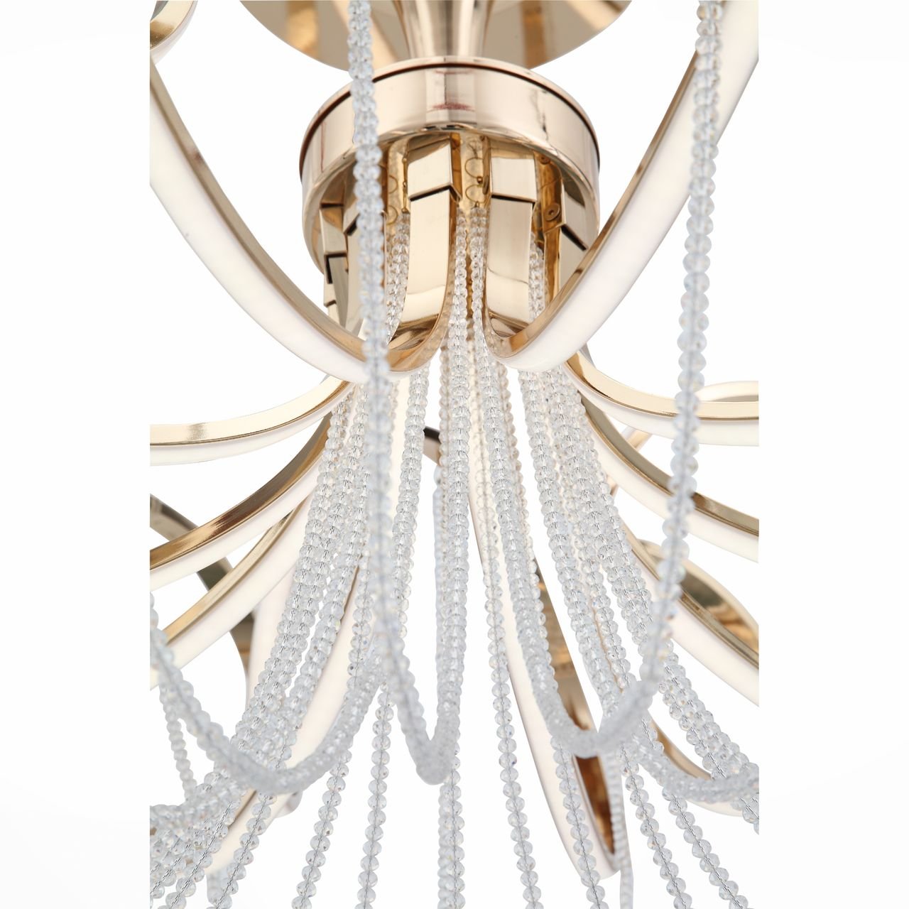 Потолочная светодиодная люстра ST Luce Travaso SL959.202.10 ST LUCE ДИЗАЙНЕРСКИЕ, TRAVASO 109128 Золотой  - Вид №1
