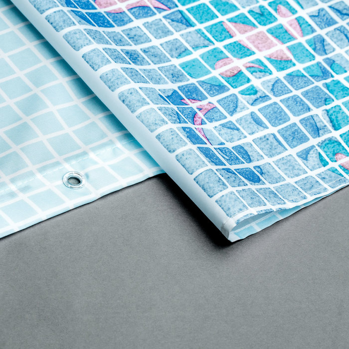 SCMI011P Milardo Blue Fresco Штора для ванной комнаты Blue Fresco Россия  - Вид №3