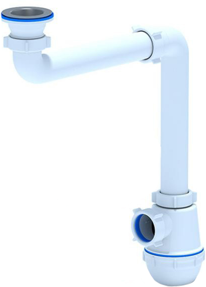 93859481 Сифон для мойки Грот 1.1/2"x40 смещенный A5000 STLM-0594439 АНИ ПЛАСТ