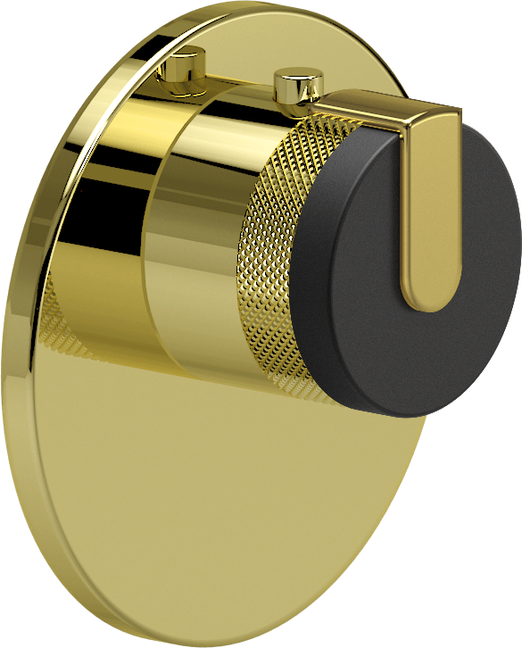 E-8027-R1BKE-L1AU-PB-T Термостатический переключатель 3/4-Внешняя часть GRAFF MOD+