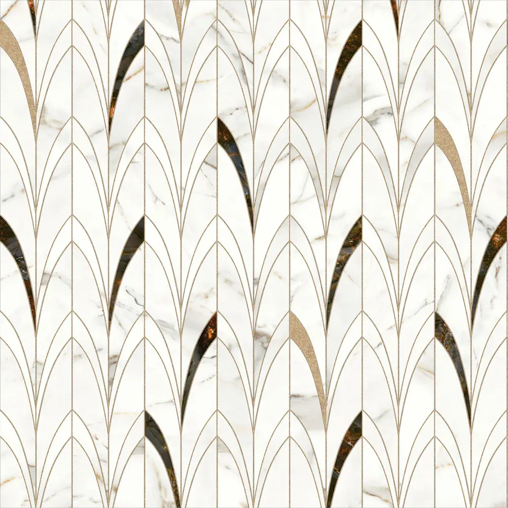 Стеновая панель Delicate Amber 120x0.4x60 см АКП цвет белый 89199639 STLM-2142674 ALUMOART 