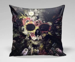 Подушка Frenzy by Ali Gulec ICON DESIGNE РИСУНОК, ЛИЦА 119863 Черный