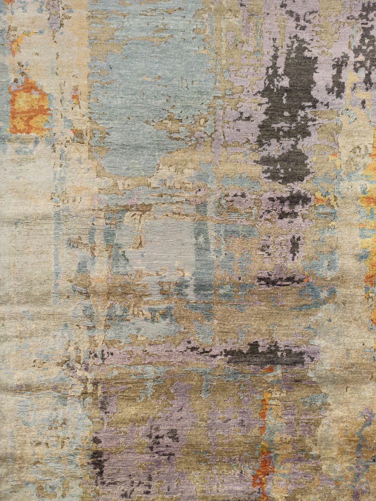 Бамбуковый шелковый ковер ручной работы Mantellassi 1926 MULTICOLOR LIGHT ARCH-00138606 - Вид №2