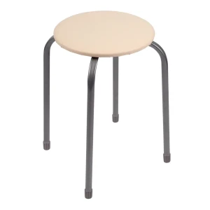 Табурет Эконом ТБ3/СЛ 30x45x30 см ножки металл/серый сиденье искусственная кожа серый