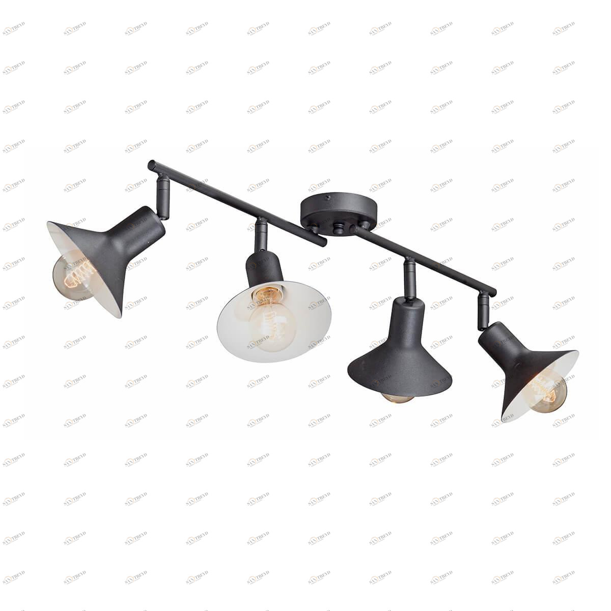 Спот потолочный на 4 лампы черный Vitaluce V4808-1/4PL VITALUCE  00-3891474 Черный 