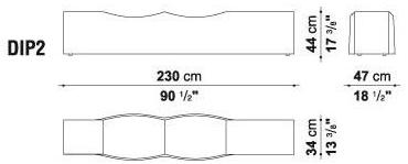 B&B Italia Project Скамейка из нержавеющей стали Dip double dip sun-id-1345033 - Вид №4