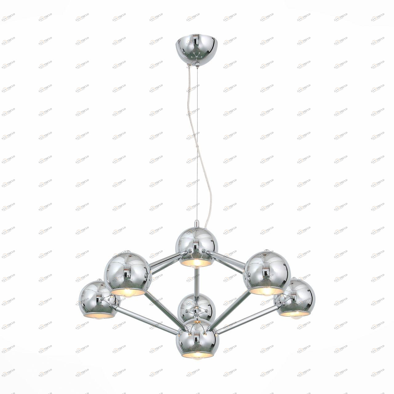 Подвесная люстра ST Luce Rottura SL853.103.07 ST LUCE ДИЗАЙНЕРСКИЕ, ROTTURA CHROME, ШАР 108465 Хром 