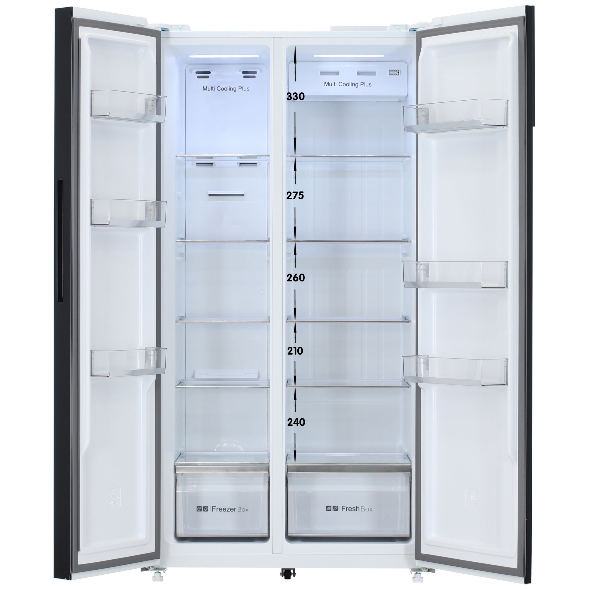 9069201 Холодильник Side by Side   Nordfrost RFS 525DX NFGW белый STDN-0088664 - Вид №1