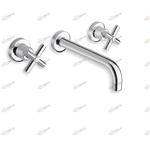 CRIEV242 Смеситель для раковины настенный REGULAR внешние части для CRICS233 (боковые регуляторы) - CRICS234 (правая сторона) со сливом Up & Down 1 "1/4 Cristina Rubinetterie 