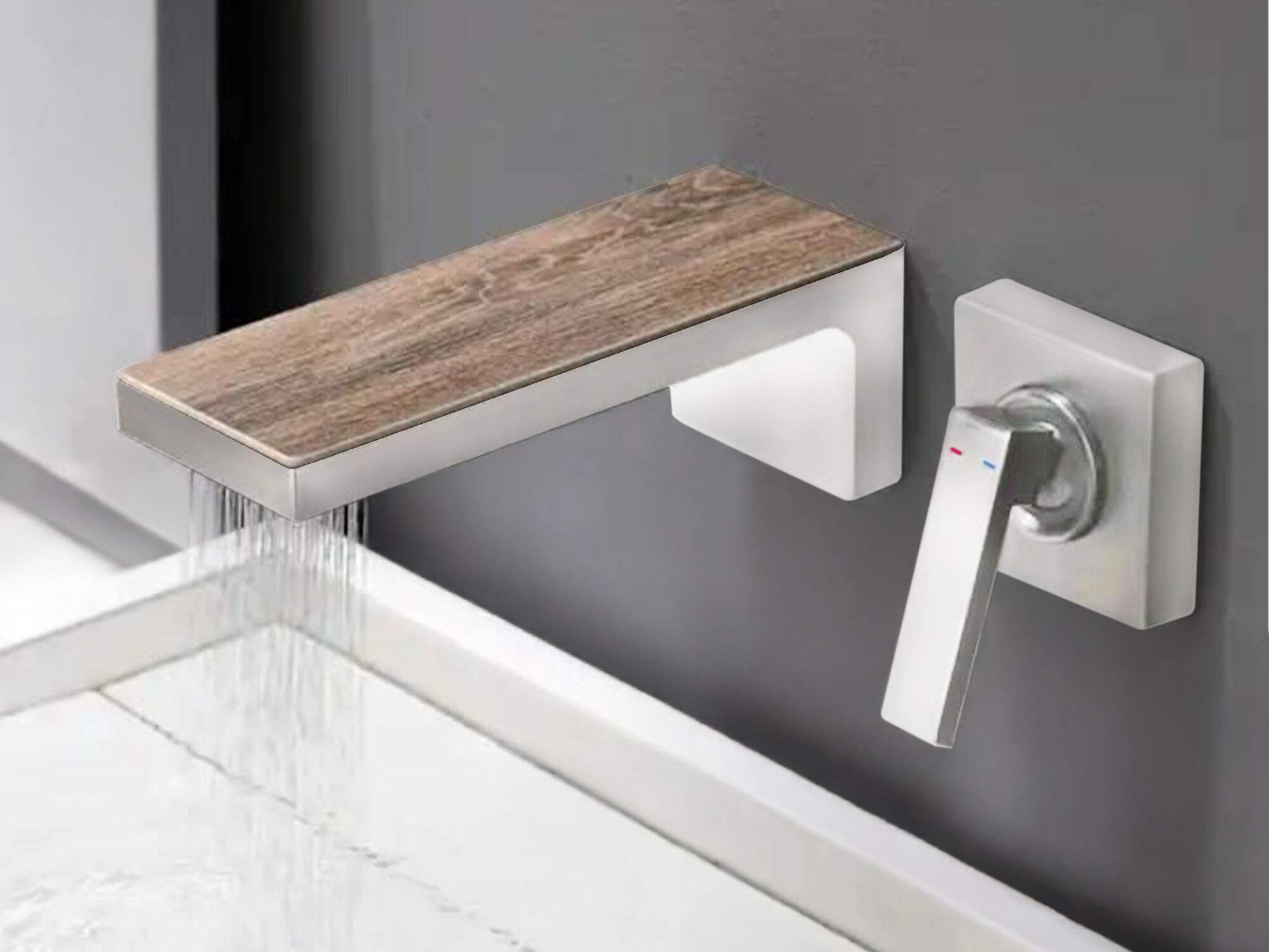 Однорычажный смеситель для раковины с 2 отверстиями Fontana Showers APRICA ARCH-00113907