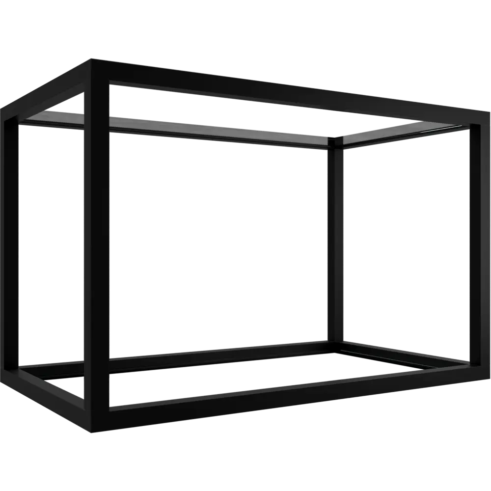 Полка-каркас для кухни 38.4x35x60 см алюминий/стекло 82441025 STLM-2150054 DELINIA 