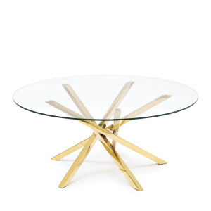 450263-01 ABHIKA КОФЕЙНЫЙ СТОЛ ILA H45 D100 GOLD