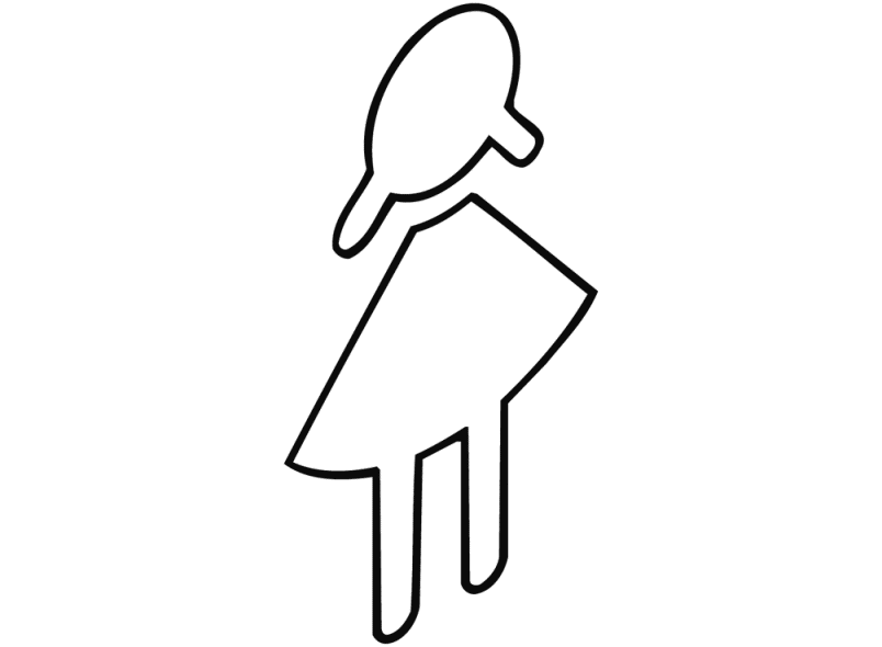 801.91B020 значок женщина HEWI Türzubehör  - Вид №7