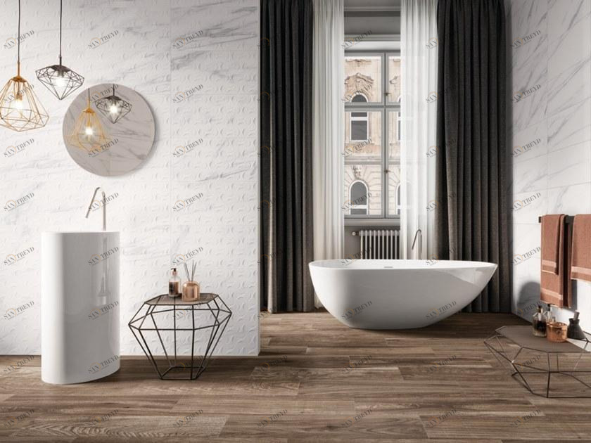 RECER Белая плитка для стен с эффектом мрамора sun-id-1490462