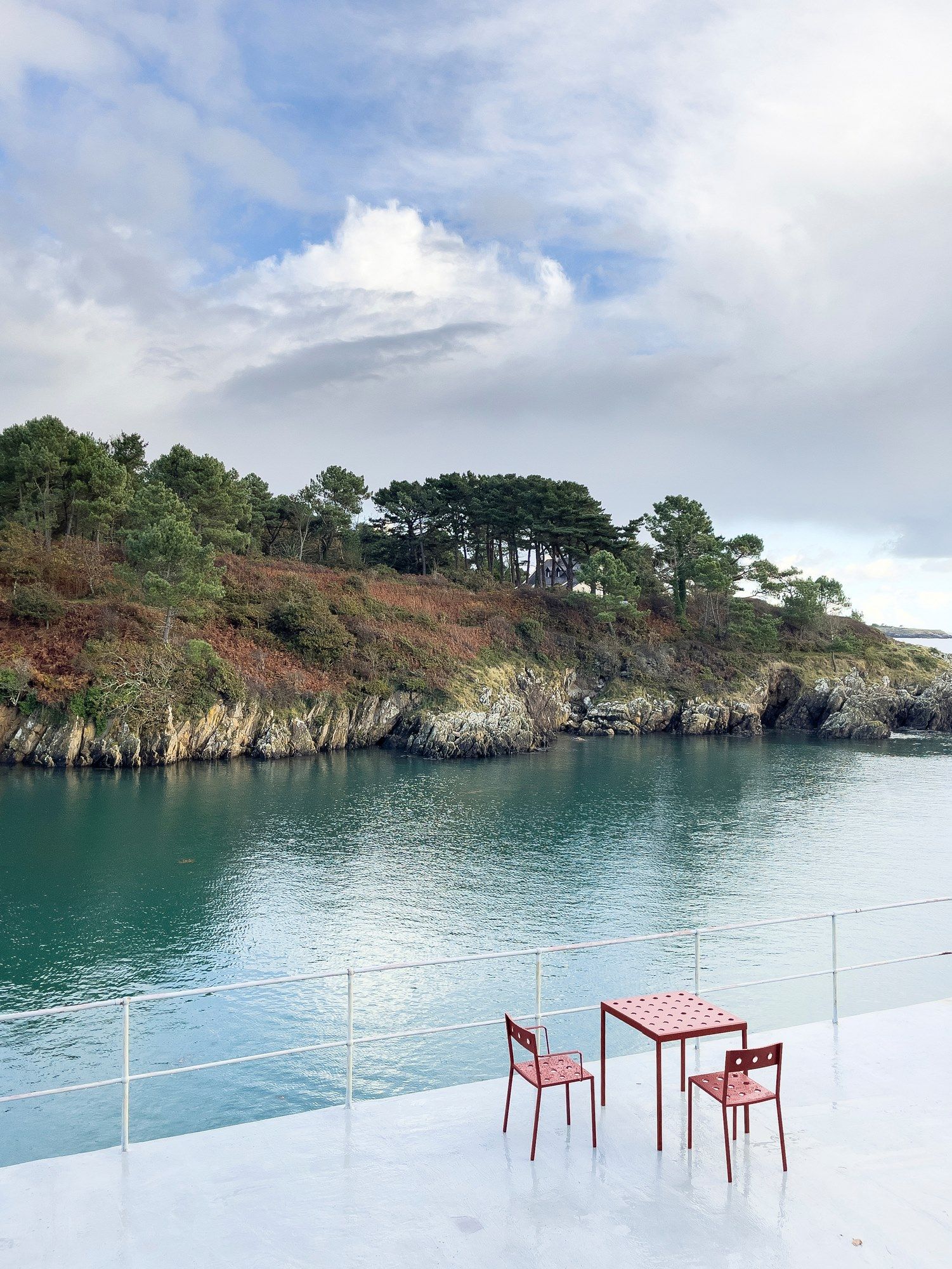 Стальной стул с порошковым покрытием с открытой спинкой Hay балкон ARCH-00152024 - Вид №25