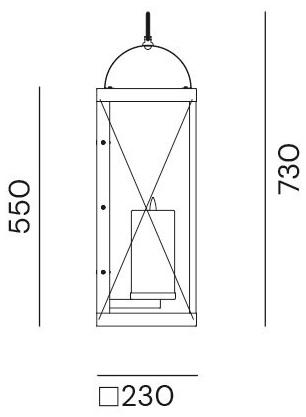 Il Fanale Бра для улицы утюг Lanterne 265.14.ff - Вид №1