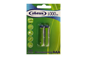 17481246 Аккумуляторы Ni-Mh AAA -1000 mAh Блистер-2 6053 Облик