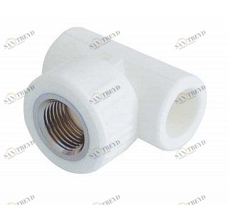 Тройник KALDE переходной ВР D32х1/2"х32 полипропиленовый белый 3222TFO320B32