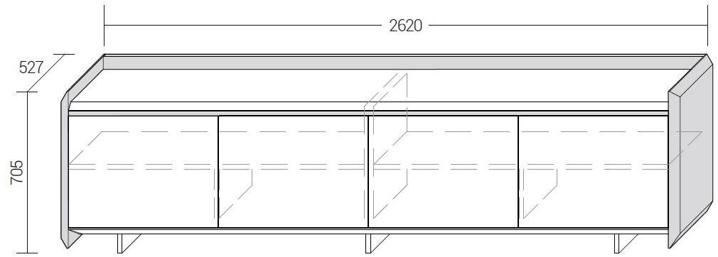Dall'Agnese Комод с распашными дверцами Slash sun-id-1374579 - Вид №2