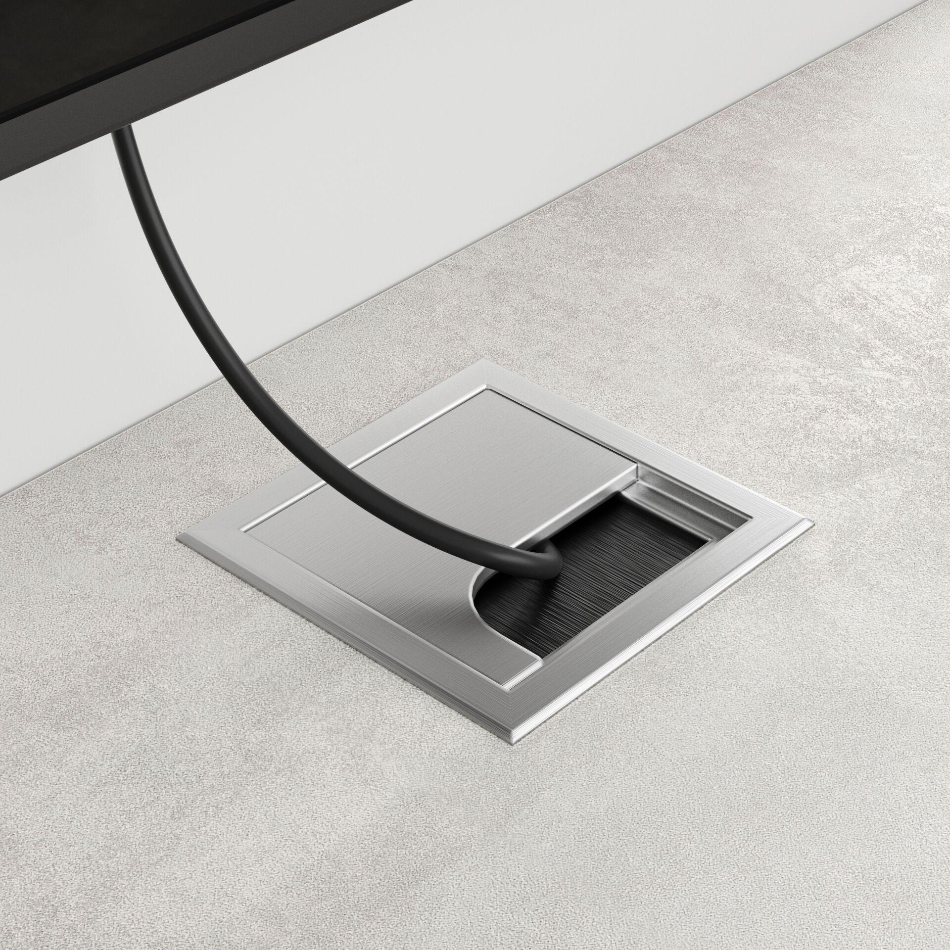 Подвесной ТВ-шкаф из меламиновой ткани с системой кабельных втулок Mobili Fiver X ARCH-00125478 - Вид №9