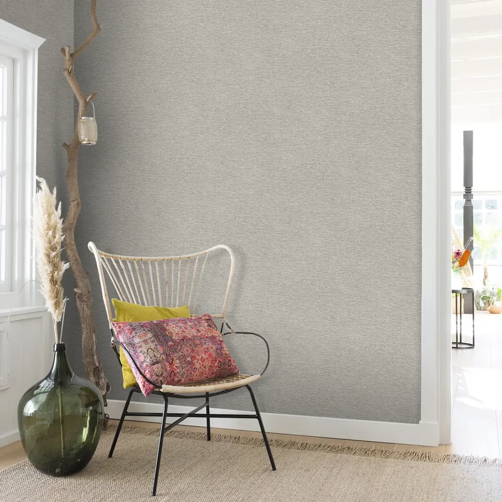 Обои флизелиновые Wall Up Holiday ротанг коричневые 1.06 м 647679 STLM-2004030 - Вид №4