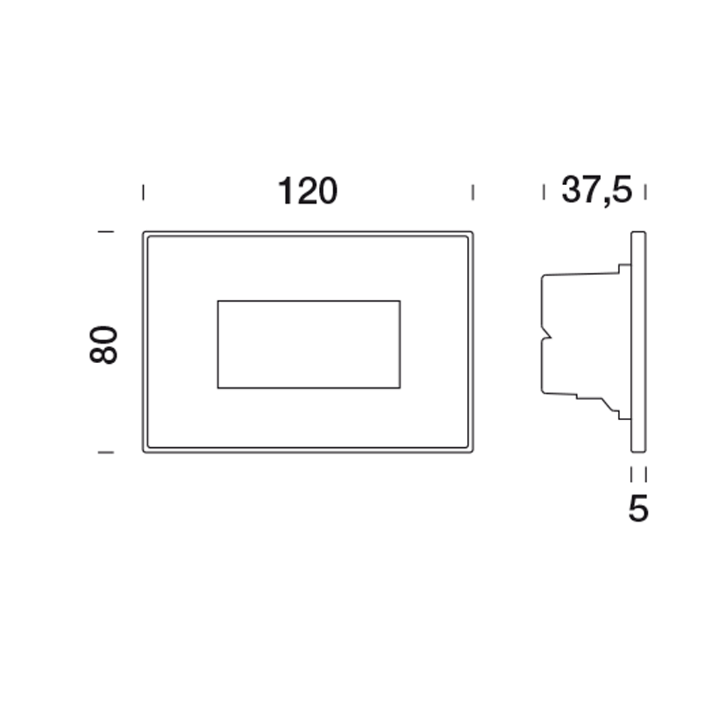 5003866 Светильник встраиваемая в стену / Наружнее освещение Platek SPY MEDIUM  SPY MEDIUM - LED 4000K diffuse  - Вид №6
