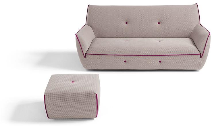 Egoitaliano Пуф из ткани Yuki sun-id-1357968 - Вид №2