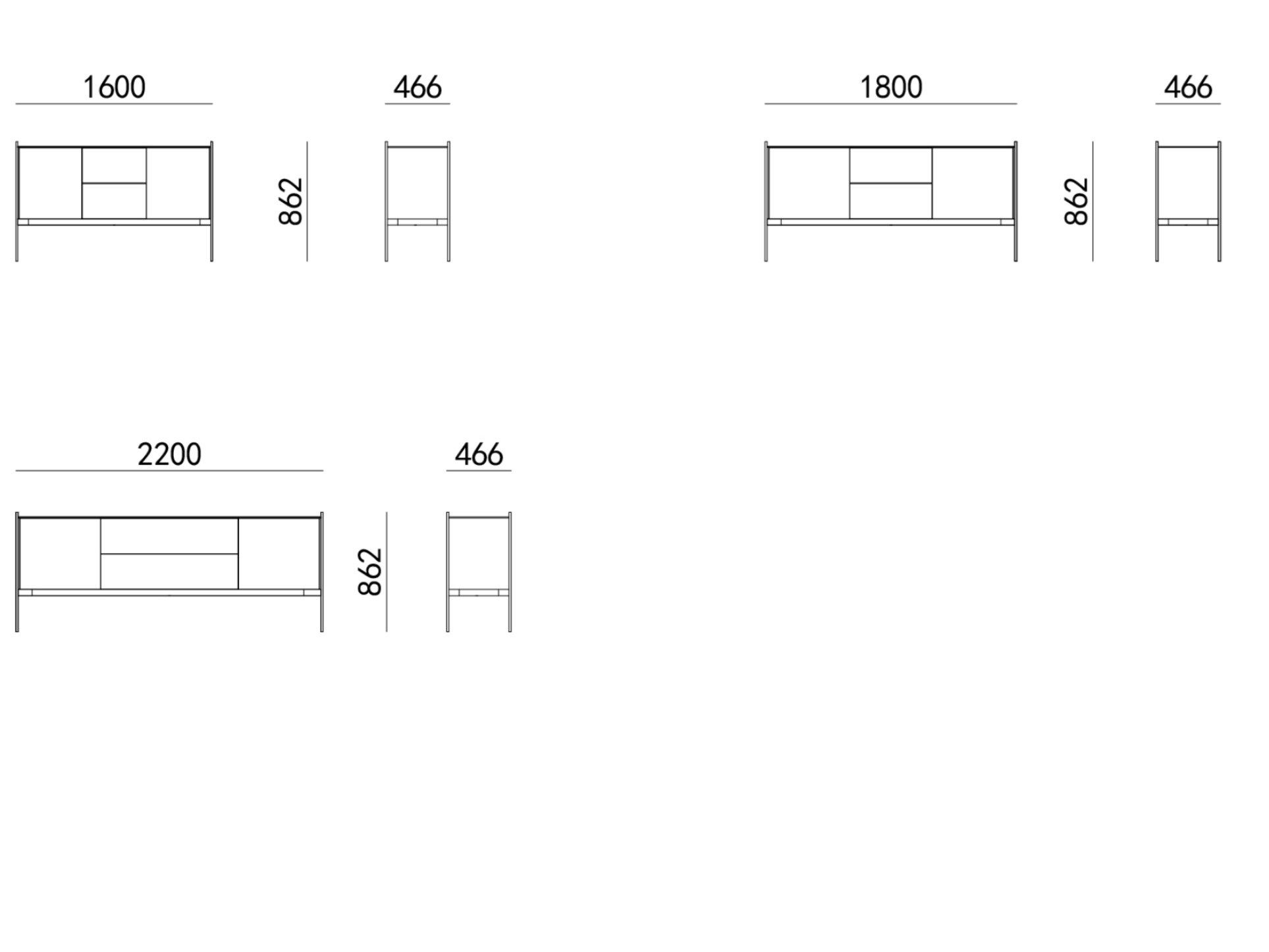 Деревянный шкаф с ящиками HC28 maison Lonja ARCH-00080682 - Вид №2