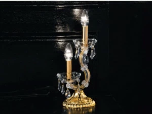 Masiero Настольная лампа из металла с кристаллами Maria teresa