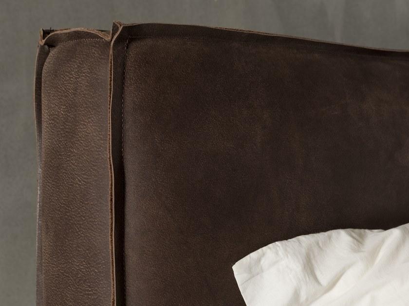 Flexstyle Двуспальная кровать из кожи с обитым изголовьем sun-id-1439153 - Вид №4